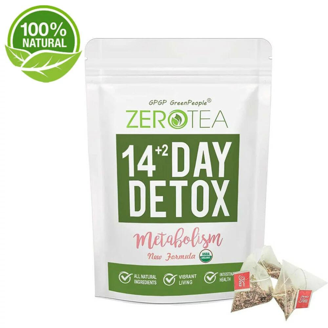 Zero Tea Detox Tea, Weight Loss Tea, Teatox Herbal Tea for Cleanse 14+2days