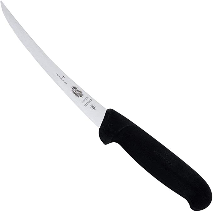 Victorinox Fibrox Pro 6-inch Boning Knife with Flexible Blade, Black