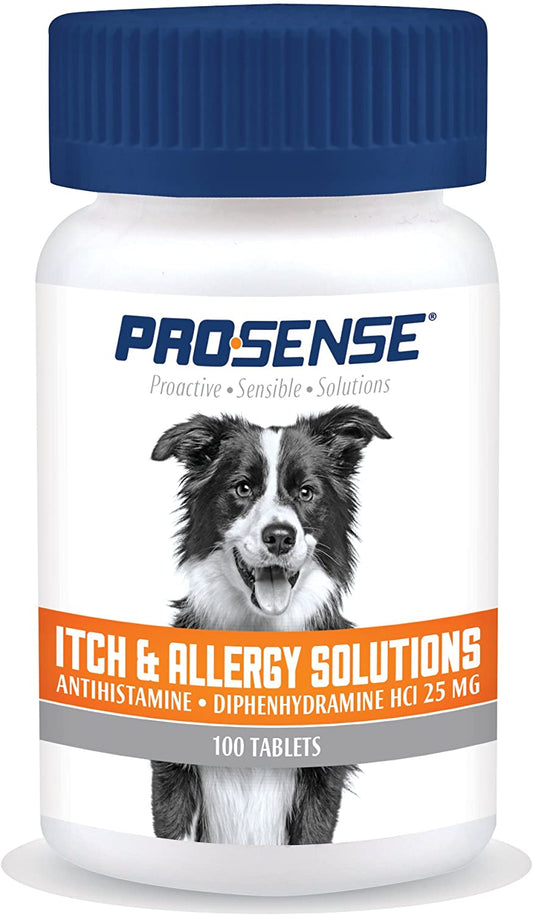 Pro - Sense Proactive Sensible Solutions Itch & Allergy Solutions Antihistamine + Diphenhydramine HCI 25 mg 100 Tablets