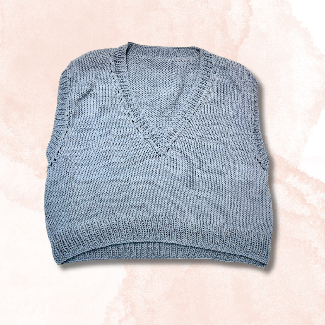Knitted Cloth Vest Crochet (Finished Good) Free Size