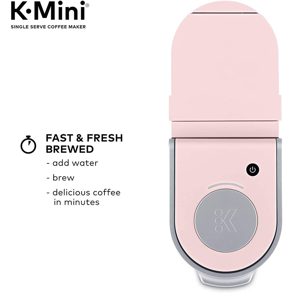Keurig K-Mini Coffee Maker, Single Serve K-Cup Pod Coffee Brewer, 6 to 12 oz. Brew Sizes, Dusty Rose