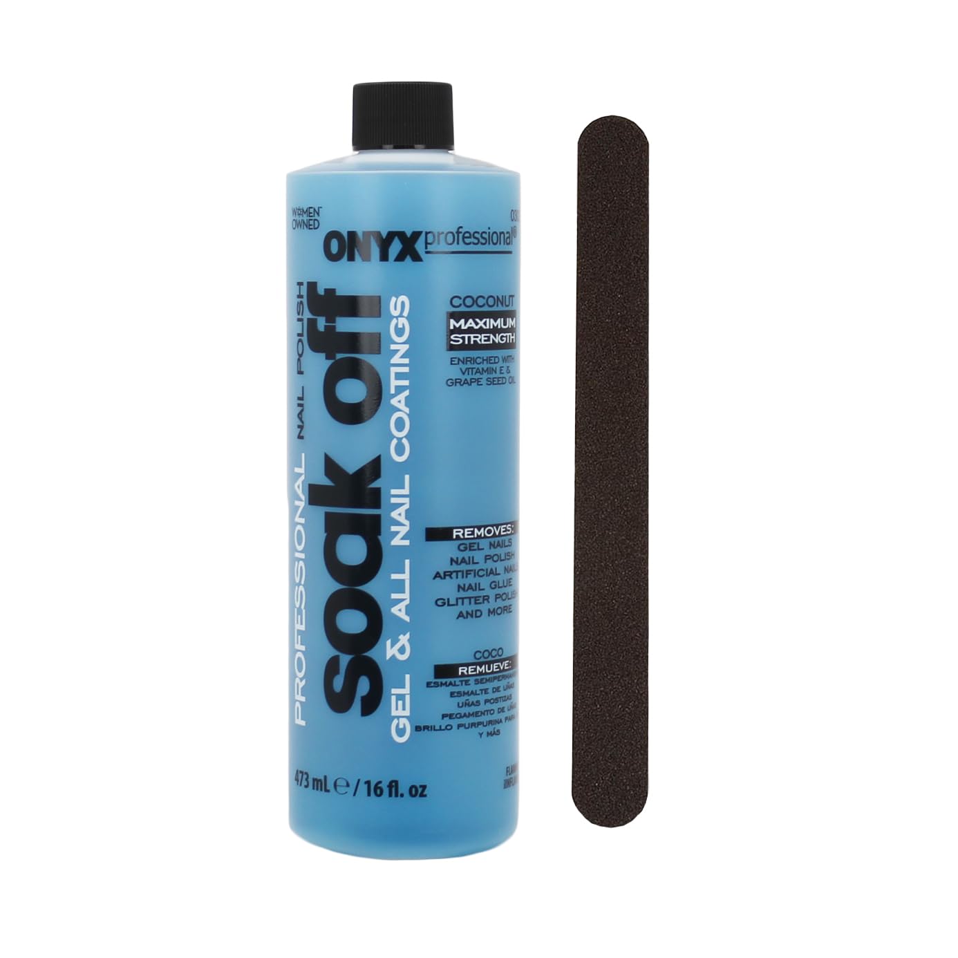 Onyx Professional Nail Polish Soak Off Gel & All Nail Coatings 473ml / 16 fl oz