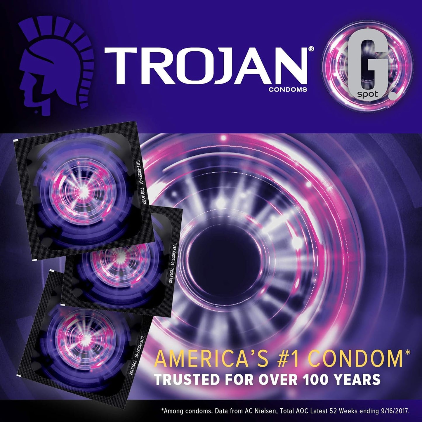 Trojan G Spot Lubricated Latex Condom (24 Count)