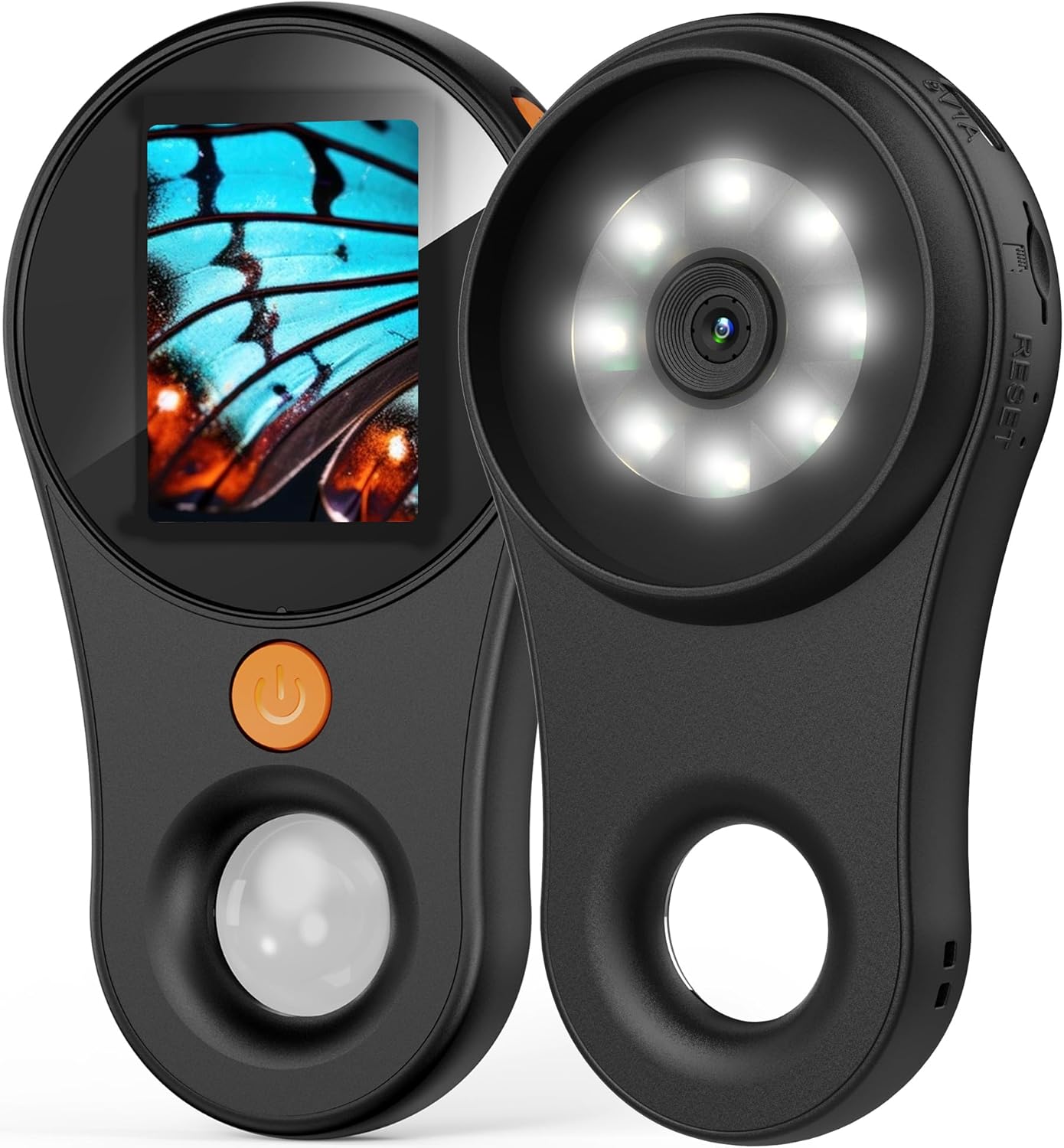 Digital Microscope Fixed Focus, 2.0 Inch IPS Screen, 500X Magnification, Black