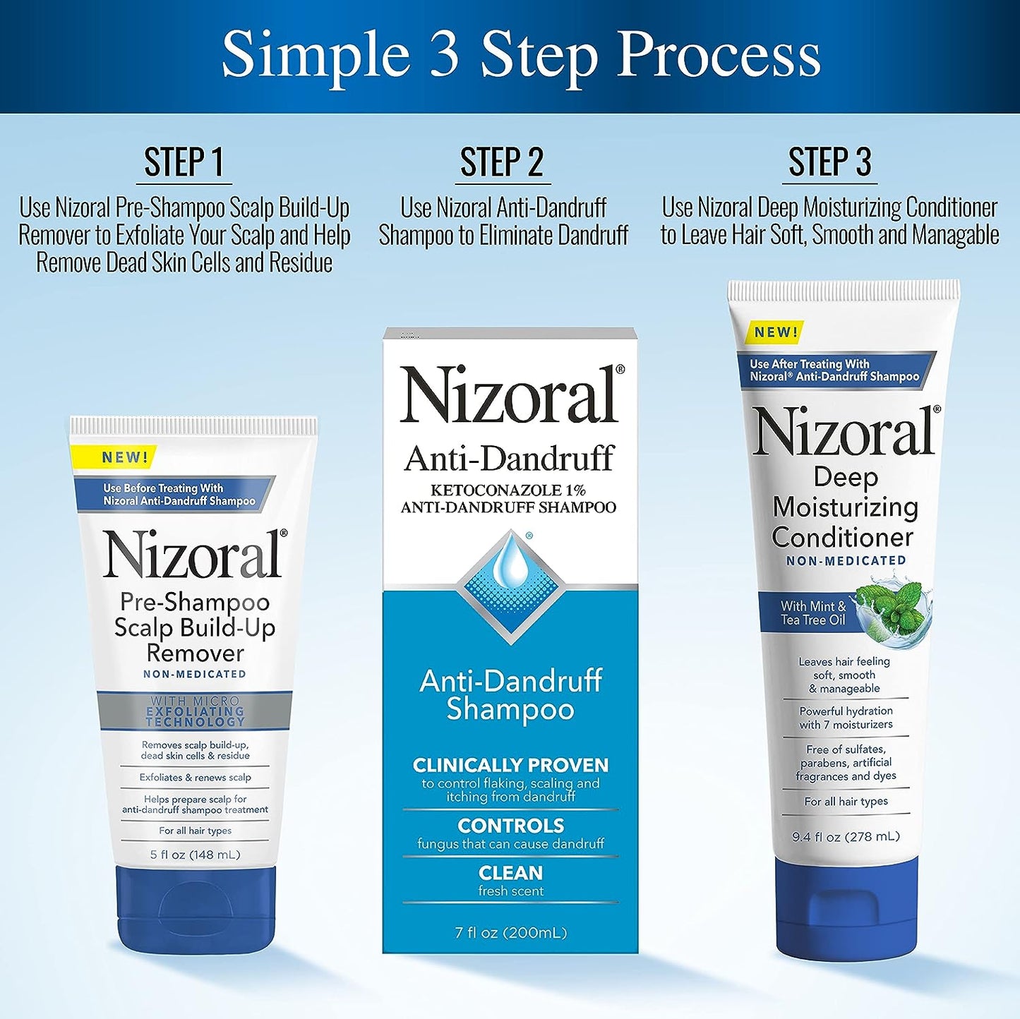 Nizoral Pre-Shampoo Scalp Build-Up Remover Non-Medicated with Micro Exfoliating Technology - 5 fl oz/148ml