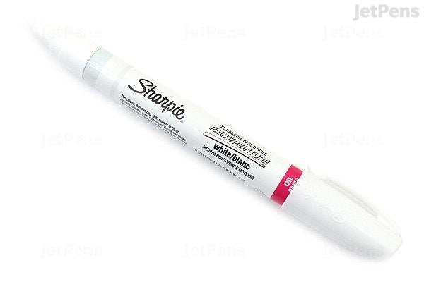 Sharpie Oil-Based Paint Marker, Fine Point, White Ink.