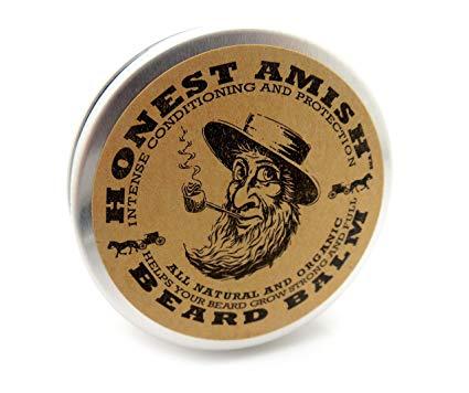 Honest Amish Beard Balm Leave-in Conditioner - Made with only Natural and Organic Ingredients - 2 Ounce