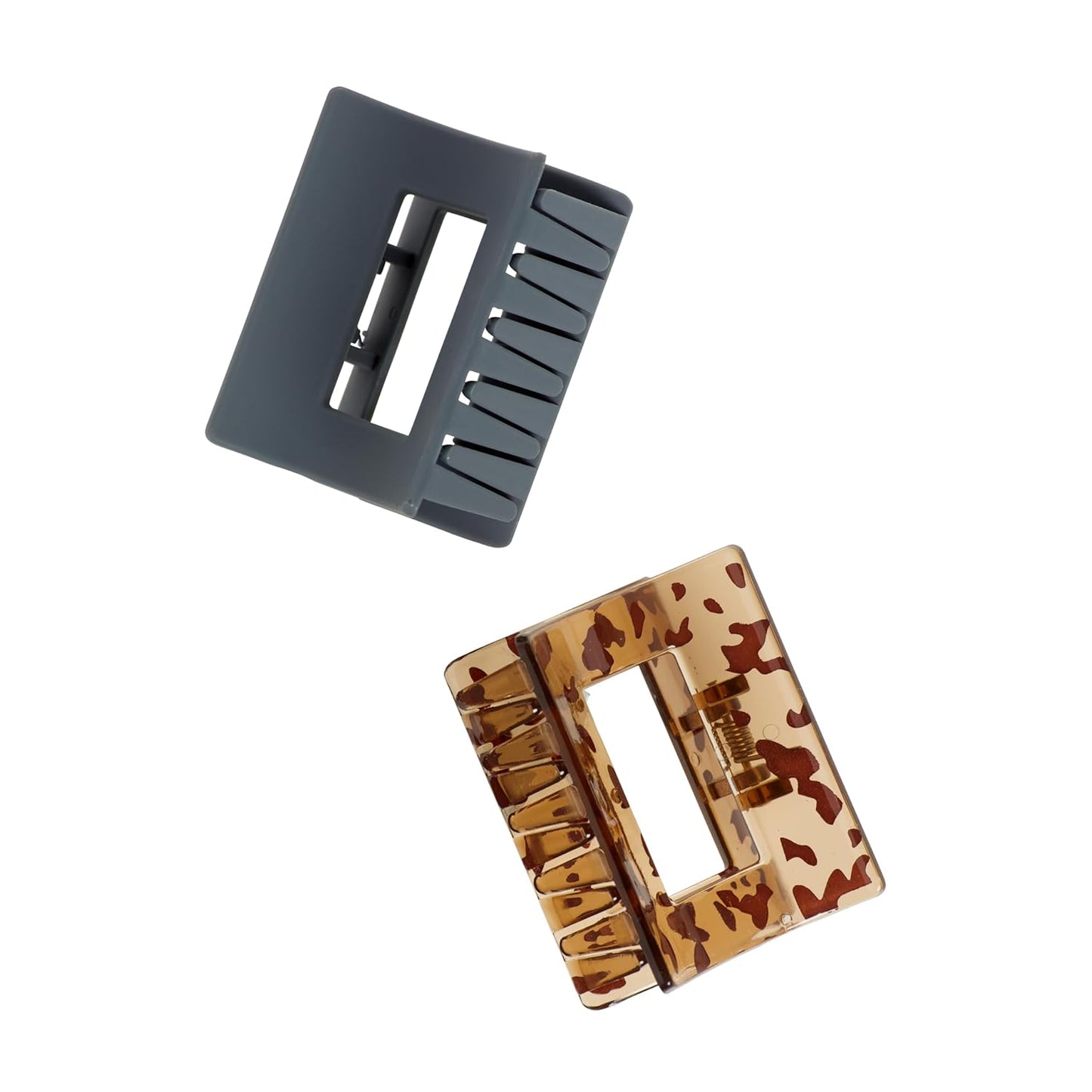 Goody Slide Proof Square Claw Clips, 2 Count