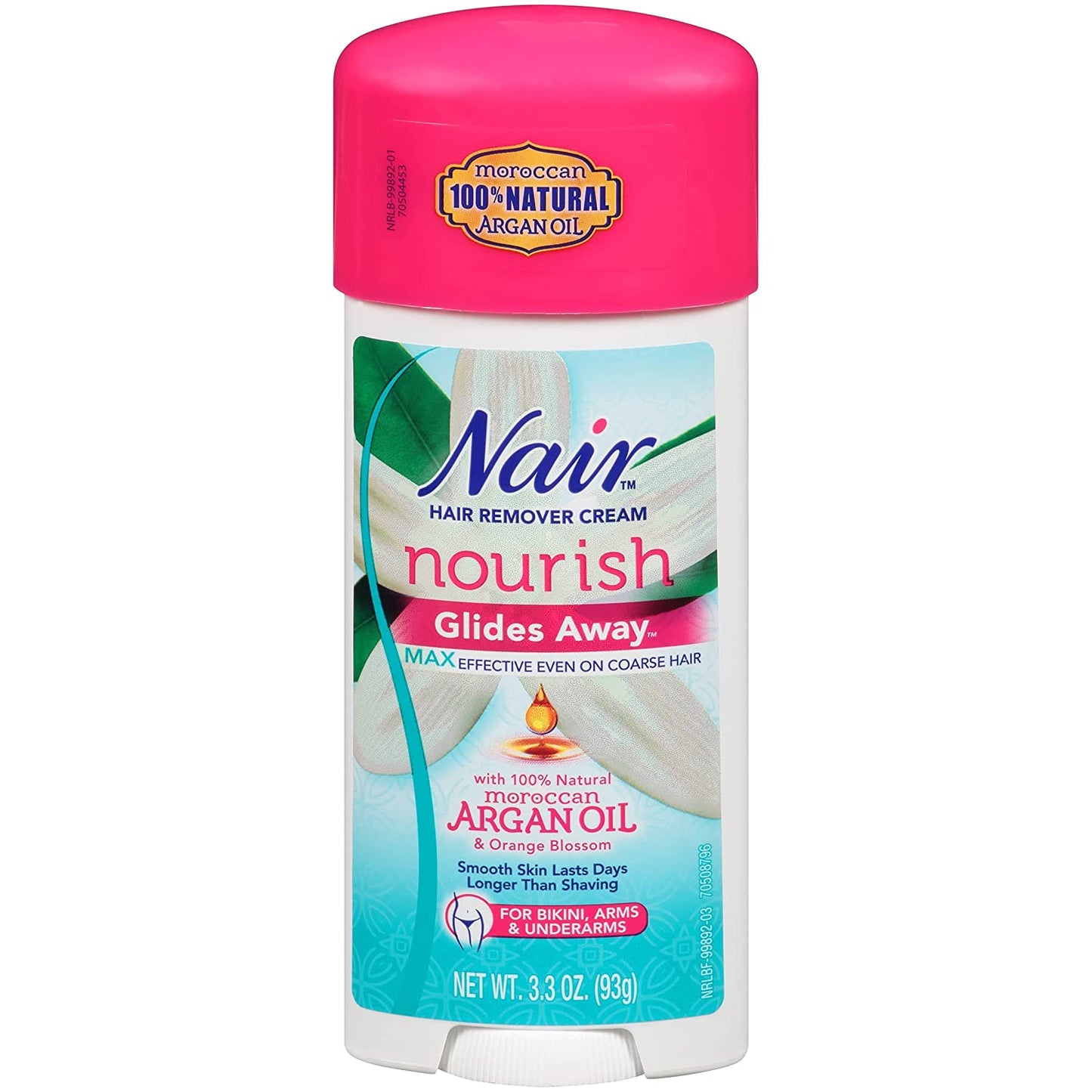 Nair Hair Remover Cream Nourish Glides Away Max Effective Even On Coarse Hair - 93g