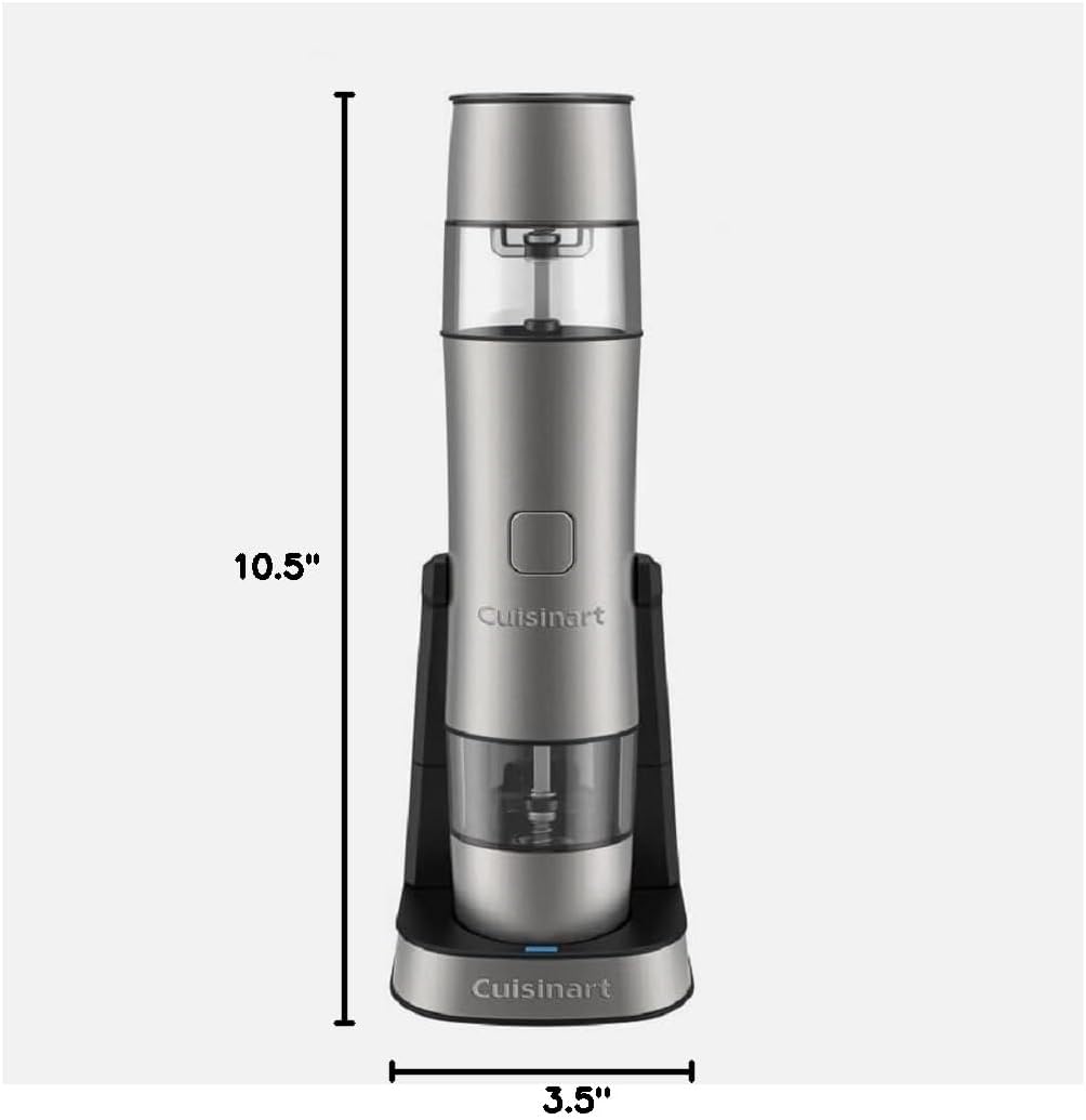 Cuisinart Multifunctional and Rechargeable Salt, Pepper & Spice Mill, SG-3P1