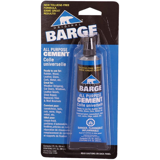 Barge All-Purpose TF Cement Rubber, Leather, Wood, Glass, Metal Glue 2 oz