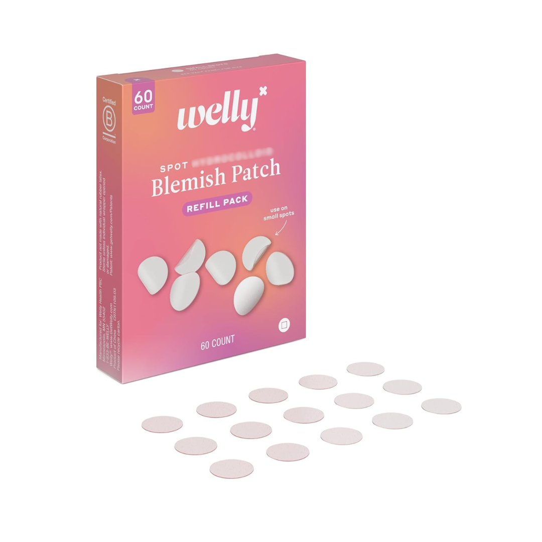 Welly Spot Hydrocolloid Blemish Patch WLY1109, 60 Count