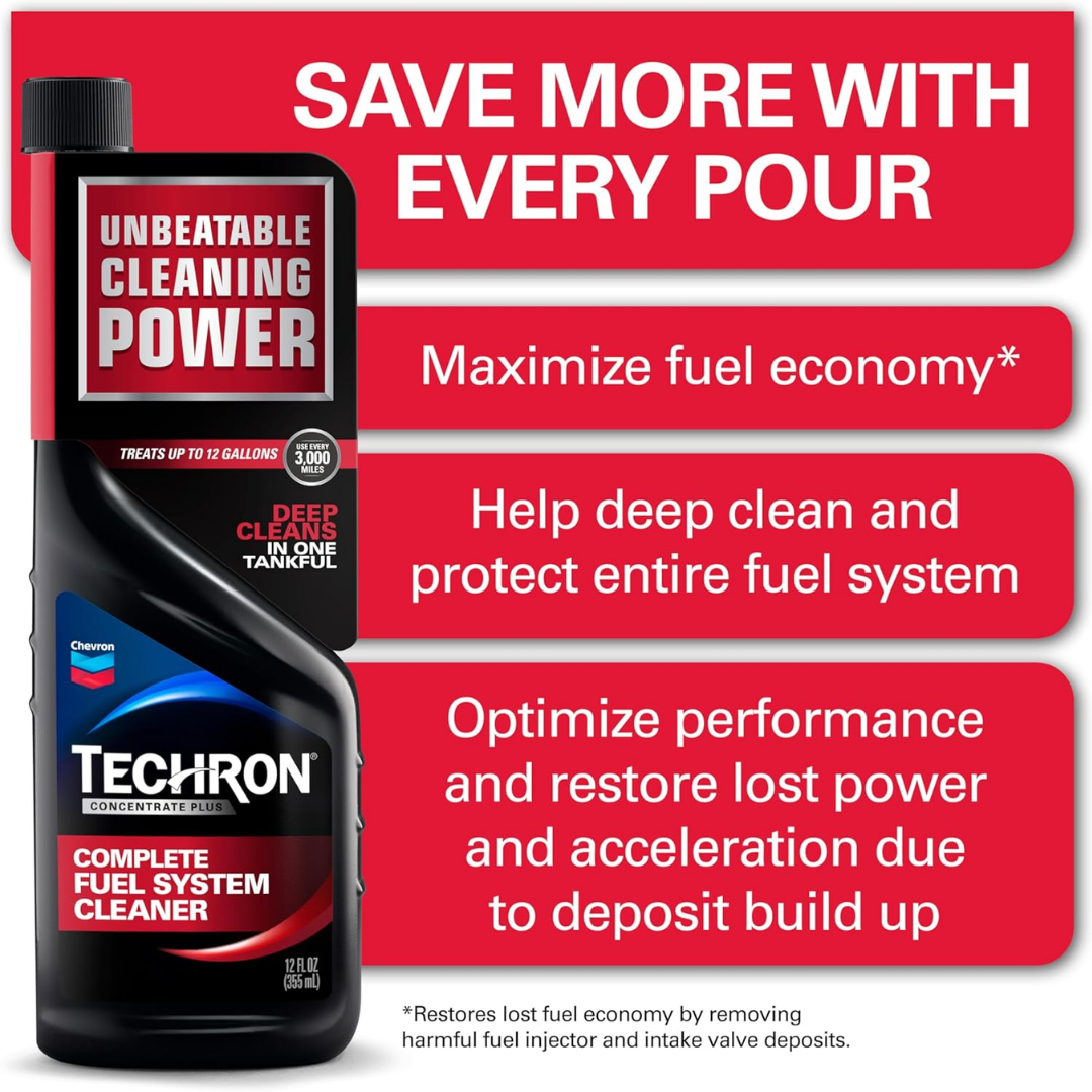 Chevron Techron Concentrate Plus Complete Fuel System Cleaner 355ml / 12oz