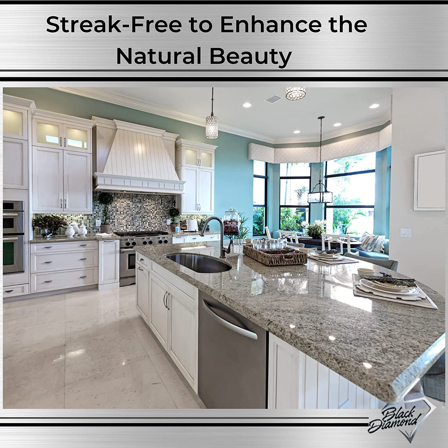 Black Diamond Granite Sealer Repels Stains - 473ml / 16 fl oz