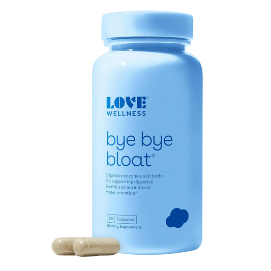 Love Wellness Bye Bye Bloat Supplement 60 Capsules