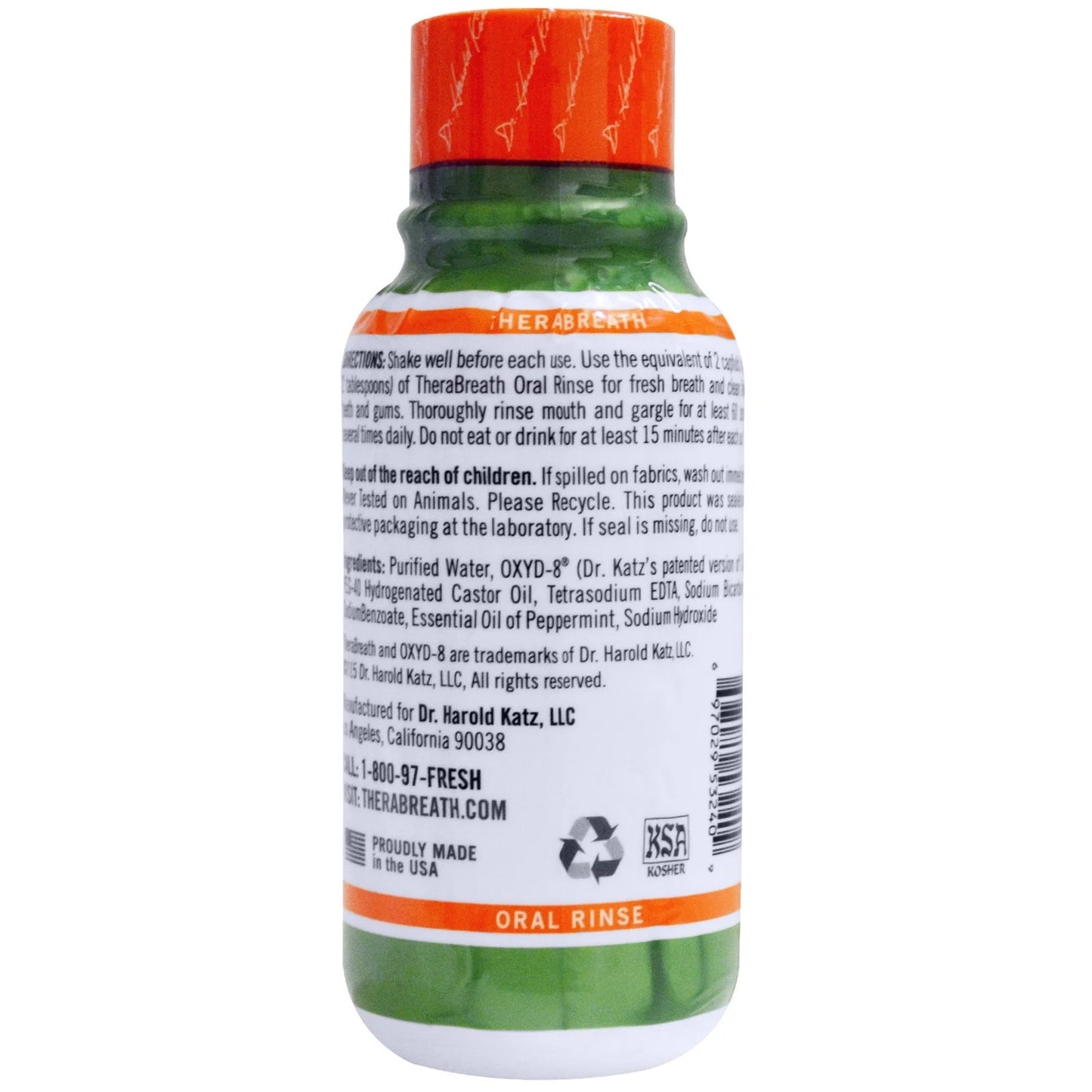 TheraBreath Fresh Breath Oral Rinse, Mild Mint 3 fl oz / 88.7 ml