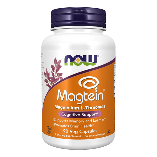 Now Magtein Magnesium L-Threonate Cognitive Support, 90 Veg Capsules