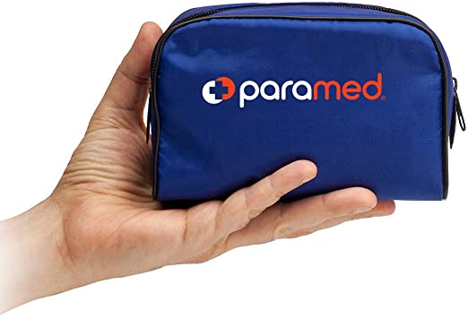 Paramed Basic Aneroid Sphygmomanometer with Manual Blood Pressure Cuff, Case and D-Ring, Blue (MAX02)