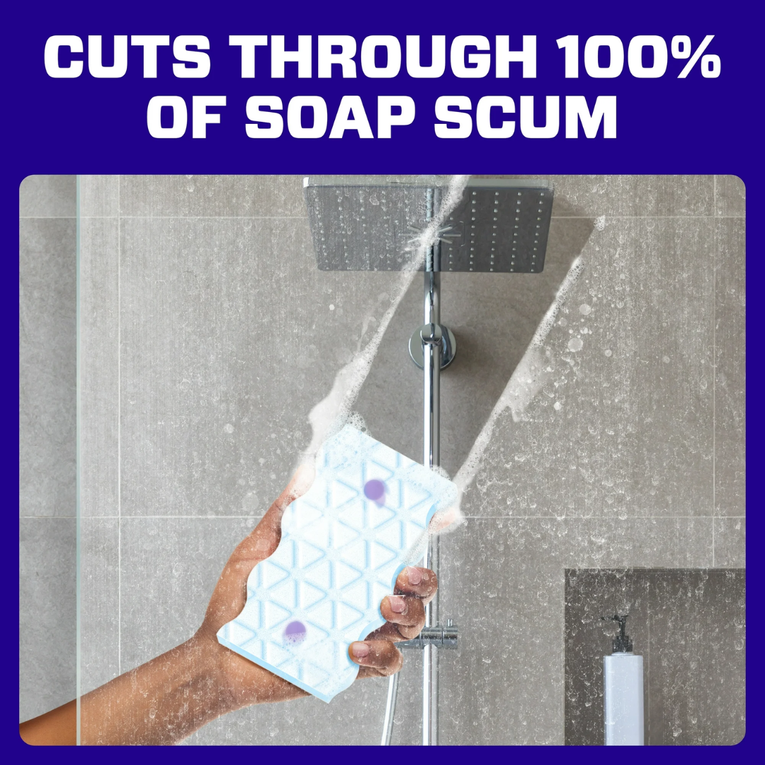 Mr. Clean Magic Eraser Sponge 2in1 Bath Built-In Cleaner Lavender Scent