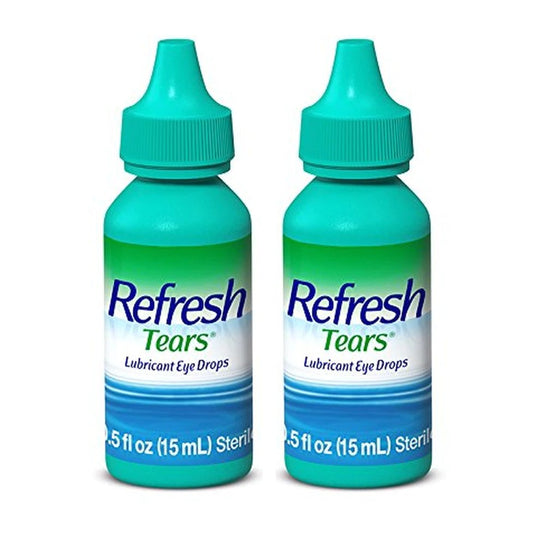 Refresh Tears Lubricant Eye Drops, 15 ml (2 Count)