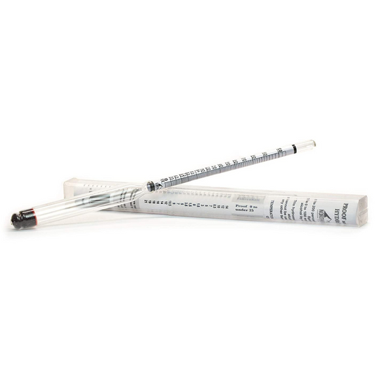 North Mountain Supply NMSPT-H Glass Hydrometer Alcoholmeter 0-200 Proof & 0-100 Tralle