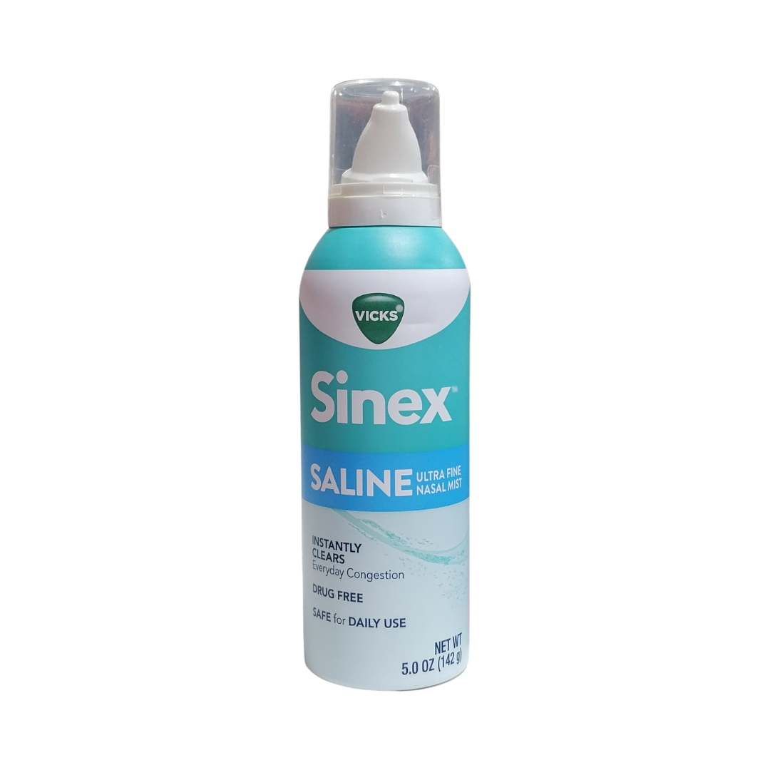 Vicks Sinex Saline Ultra Fine Nasal Mist, 5 oz / 142 g