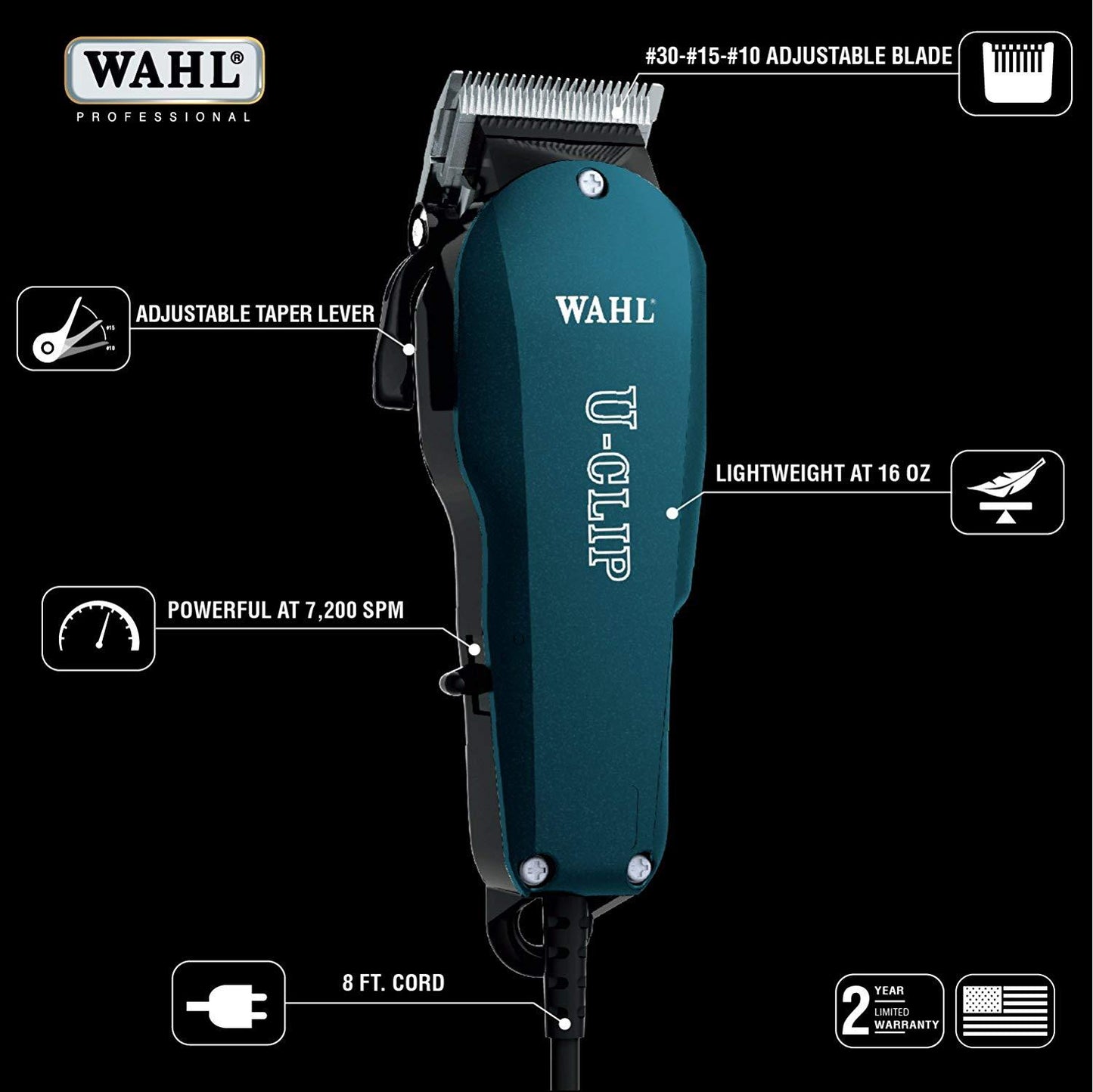 WAHL Professional Animal U-Clip Pet Grooming Kit 9484-400 PACKAGING MAY VARY