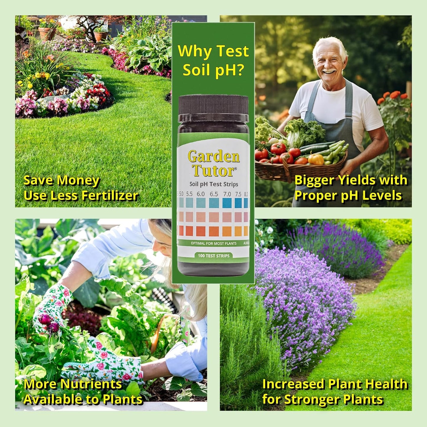 Garden Tutor Soil pH Test Strip 100 Count