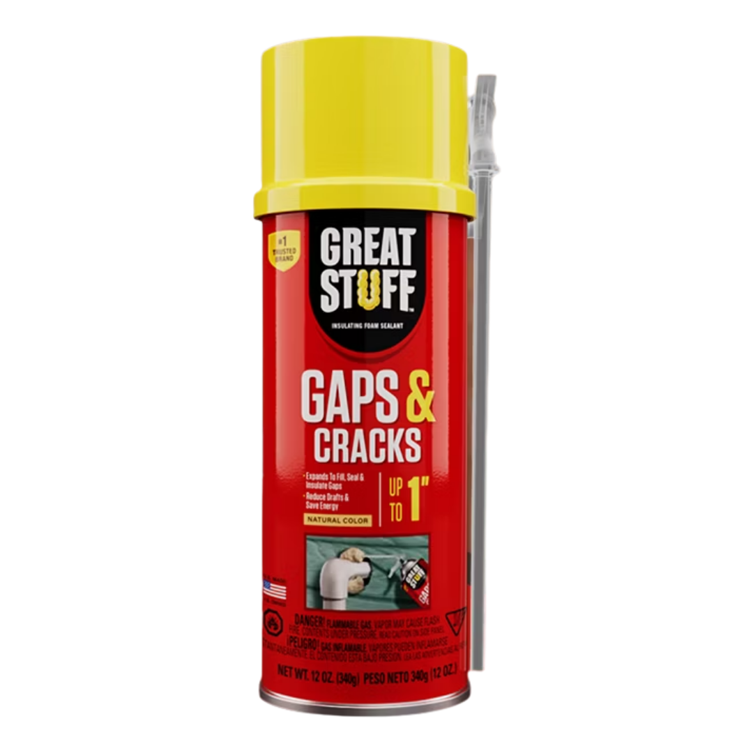 Great Stuff Insulating Foam Sealants Gaps & Cracks with Original Dispenser, 12 oz / 340 g