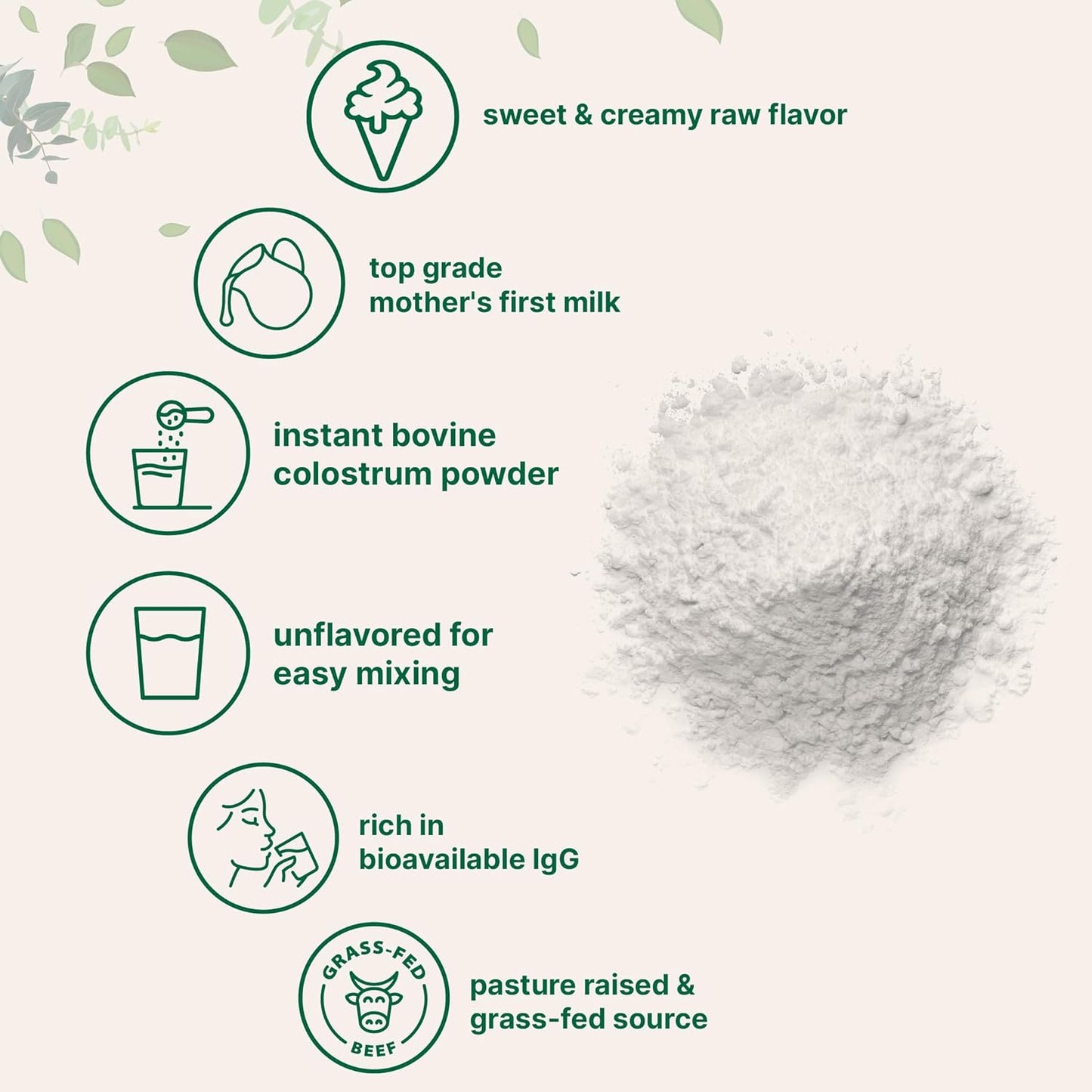 Micro Ingredients Instant - Bovine Colostrum Unflavored, 227 g / 8 oz