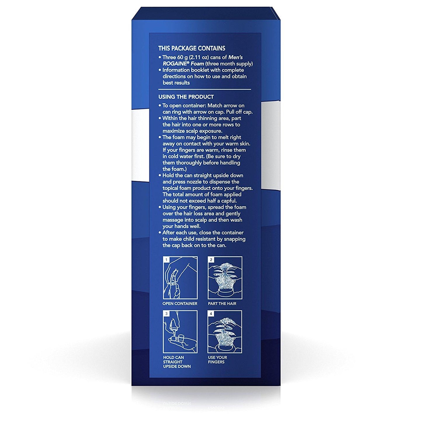 Men's Rogaine Hair Loss & Hair Thinning Treatment Minoxidil Foam, Three Month Supply