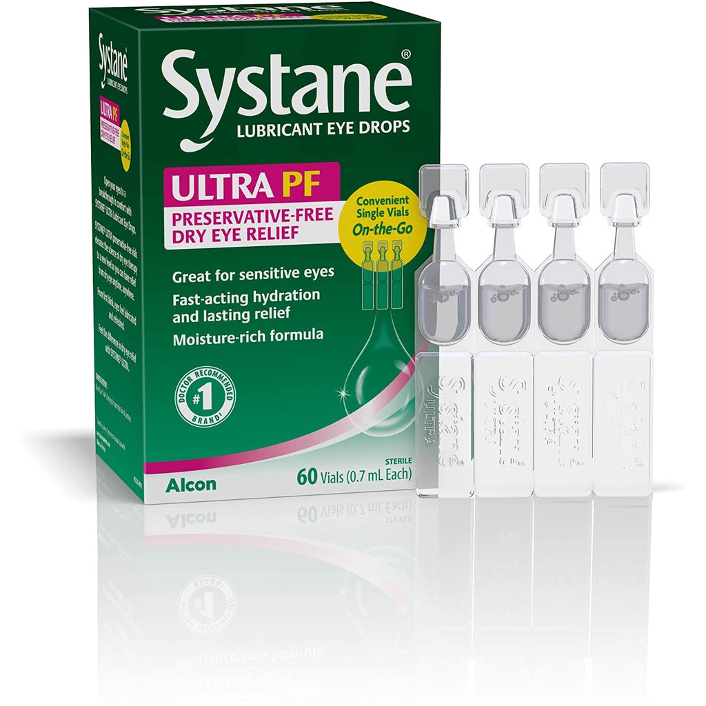 Systane Ultra PF Lubricant Eye Drops, 60 Count (Pack of 1) PACKAGING MAY VARY