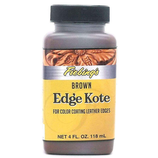Fiebing’s Edge Kote, 4 Oz. - Color Coats Leather Edges - Brown