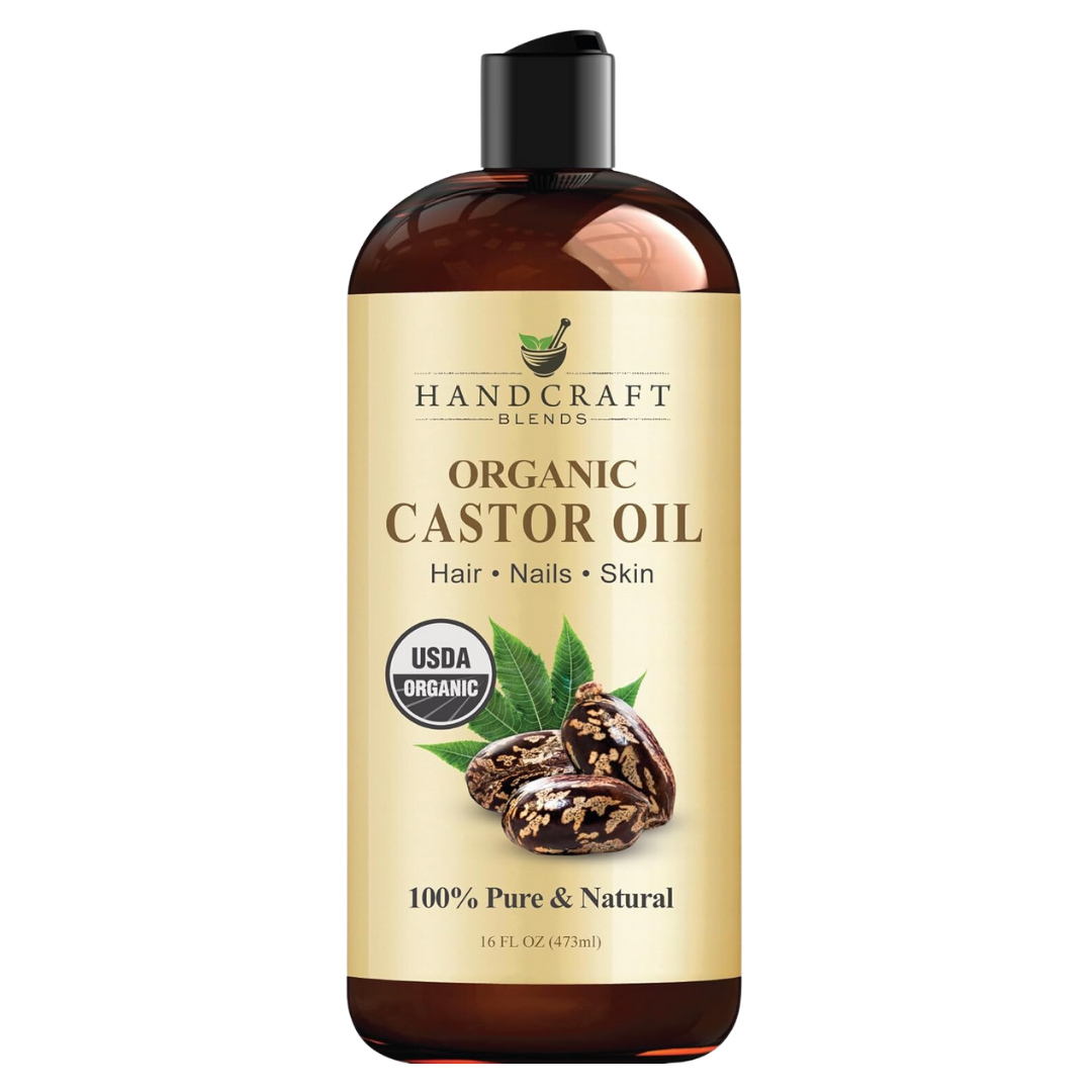 Handcraft Blends Organic Castor Oil USDA Organic 100% Pure & Natural 16 fl. oz. (473mL)