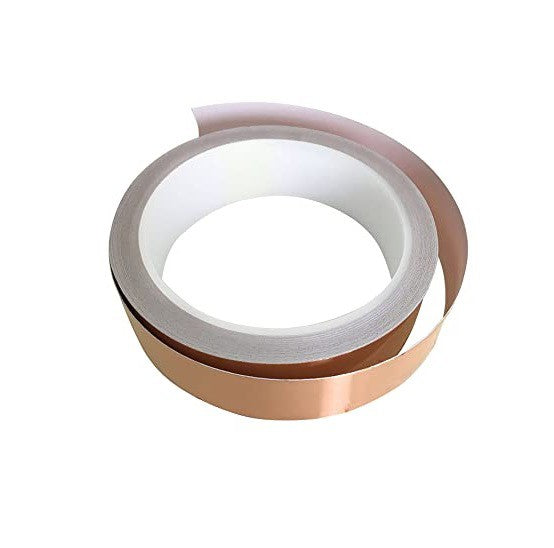 Studio Pro Stained Glass Foiling Tape 0.64 cm / 1/4 in x 33 m / 35 yd Copper / Black Lined Foil