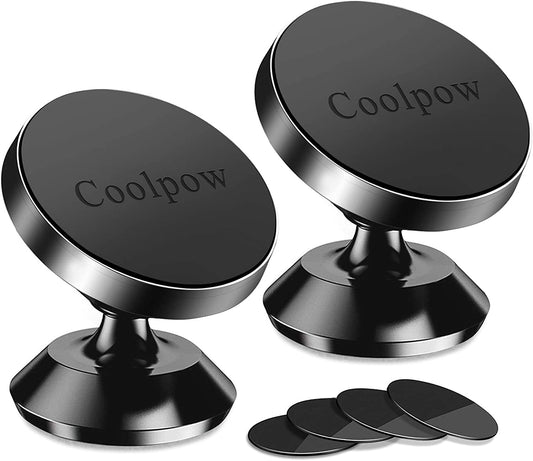 Coolpow Magnetic Car Phone Mount 2 Pack