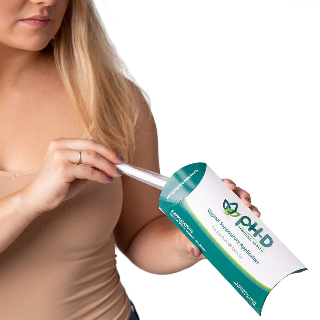 pH-D Feminine Health Support Vaginal Suppository Applicators, 5 ct (Suppositories Not Included)