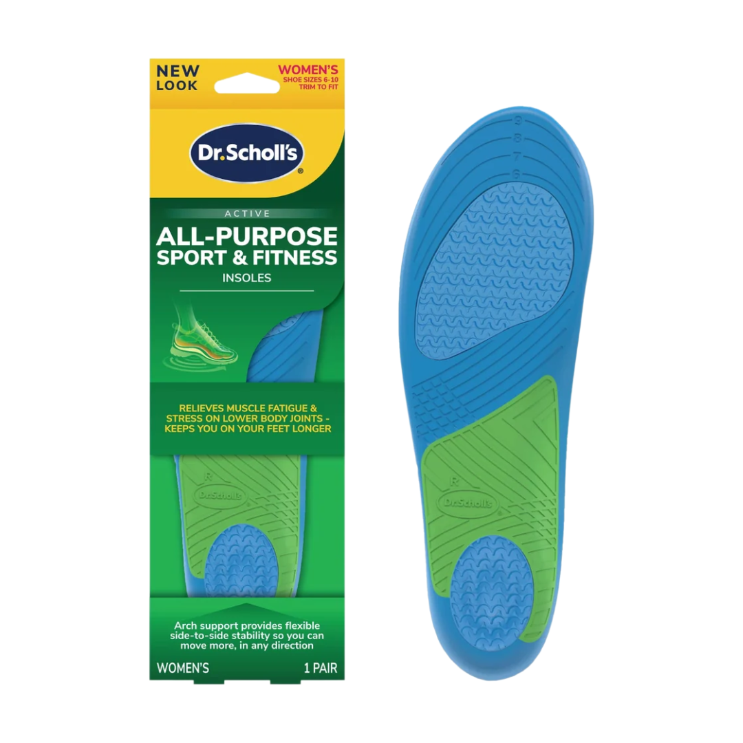 Dr. Scholl's Active All-Purpose Sport & Fitness Insoles Women's Size 6-10, 1 Pair