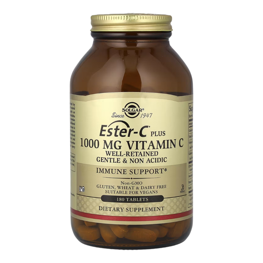 Solgar Ester-C Plus Vitamin C 1,000 mg Dietary Supplement, 180 Tablets