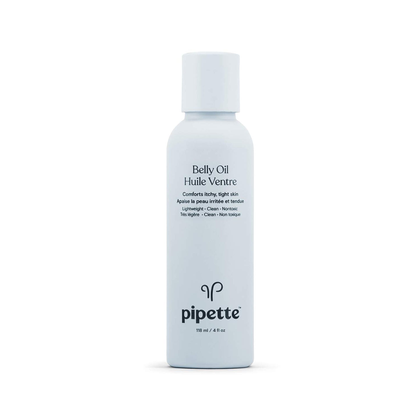 Pipette Belly Oil With Renewable Plant-Derived Belly Oil For Pregnancy Stretch Marks 4 Fl.oz