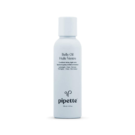 Pipette Belly Oil With Renewable Plant-Derived Belly Oil For Pregnancy Stretch Marks 4 Fl.oz