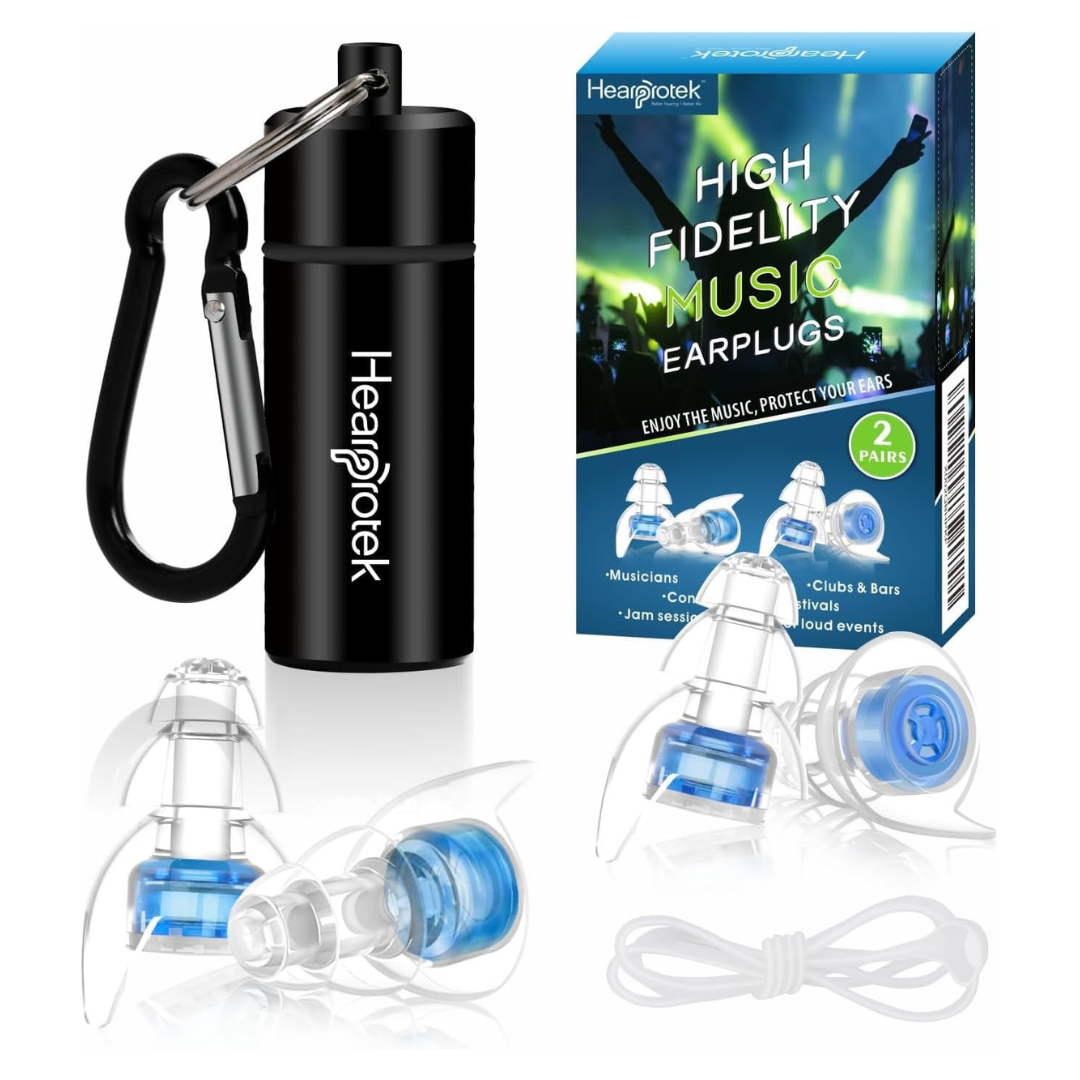 Hearprotek High Fidelity Music Earplugs 2 Pairs