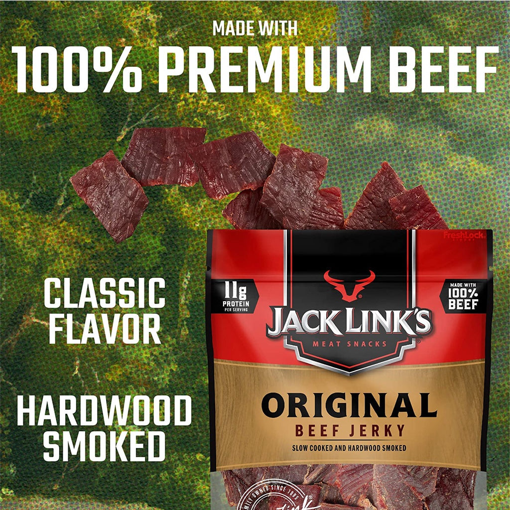 Jack Link’s Original Beef Jerky, Made with 100% Beef, 9 oz, / 255g