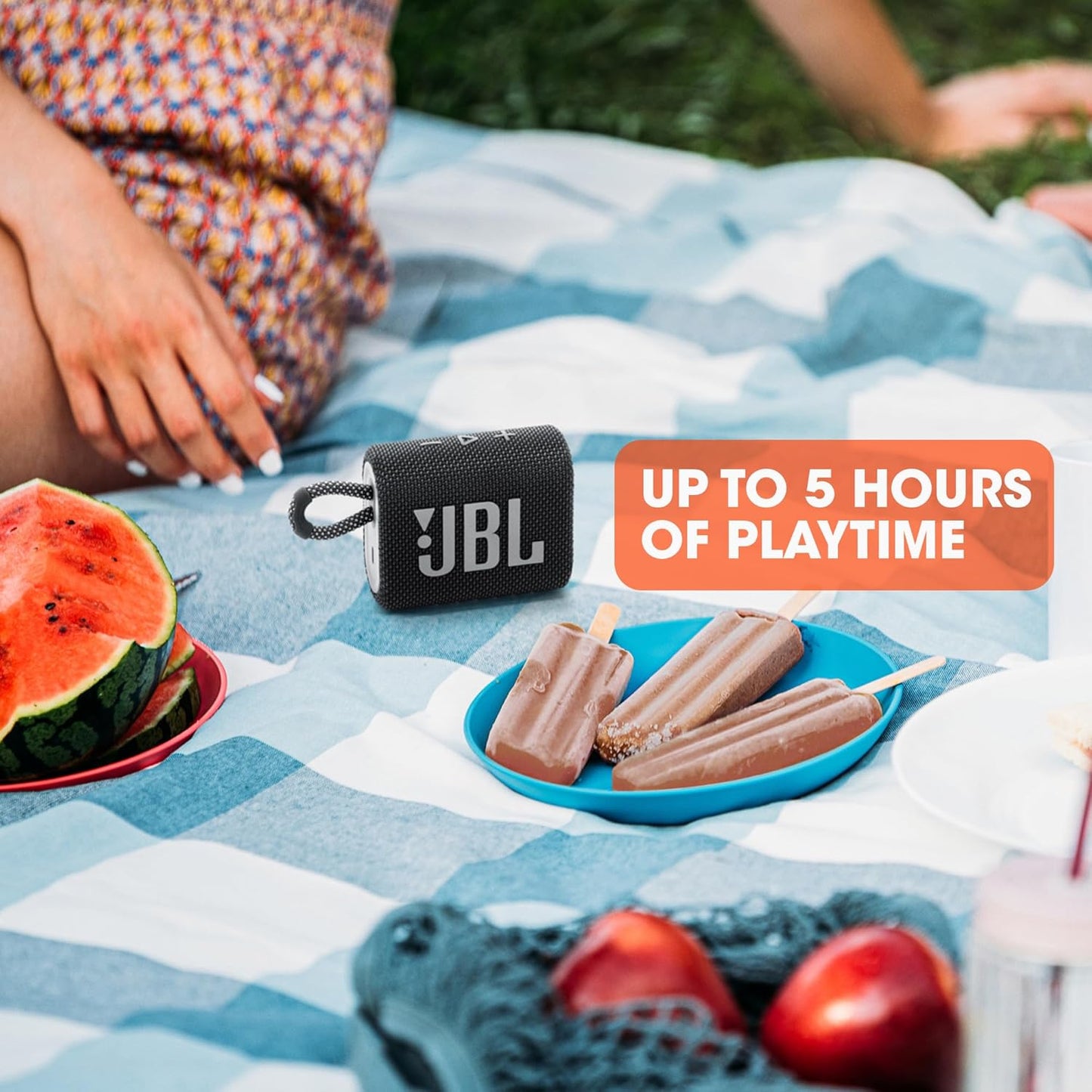 JBL by Harman Go 3 Portable Bluetooth Speaker (Waterproof)