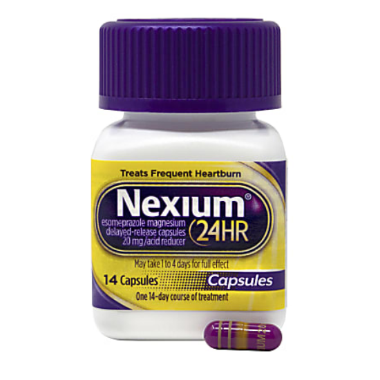 Nexium 24HR Frequent Heartburn Relief 20mg Acid Reducer, 14 Capsules