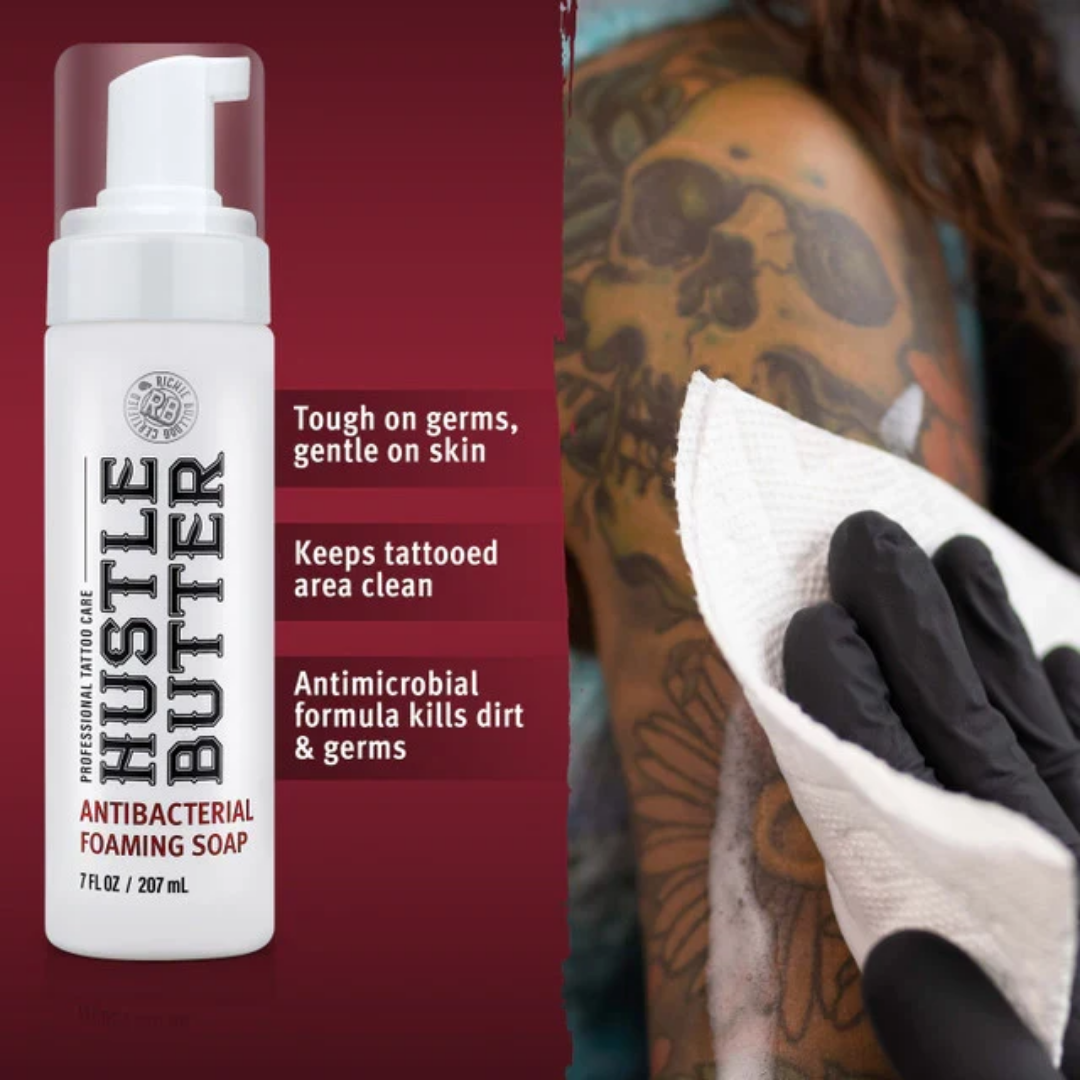 Hustle Butter Professional Tattoo Care Foaming Soap, 7 oz / 207 ml