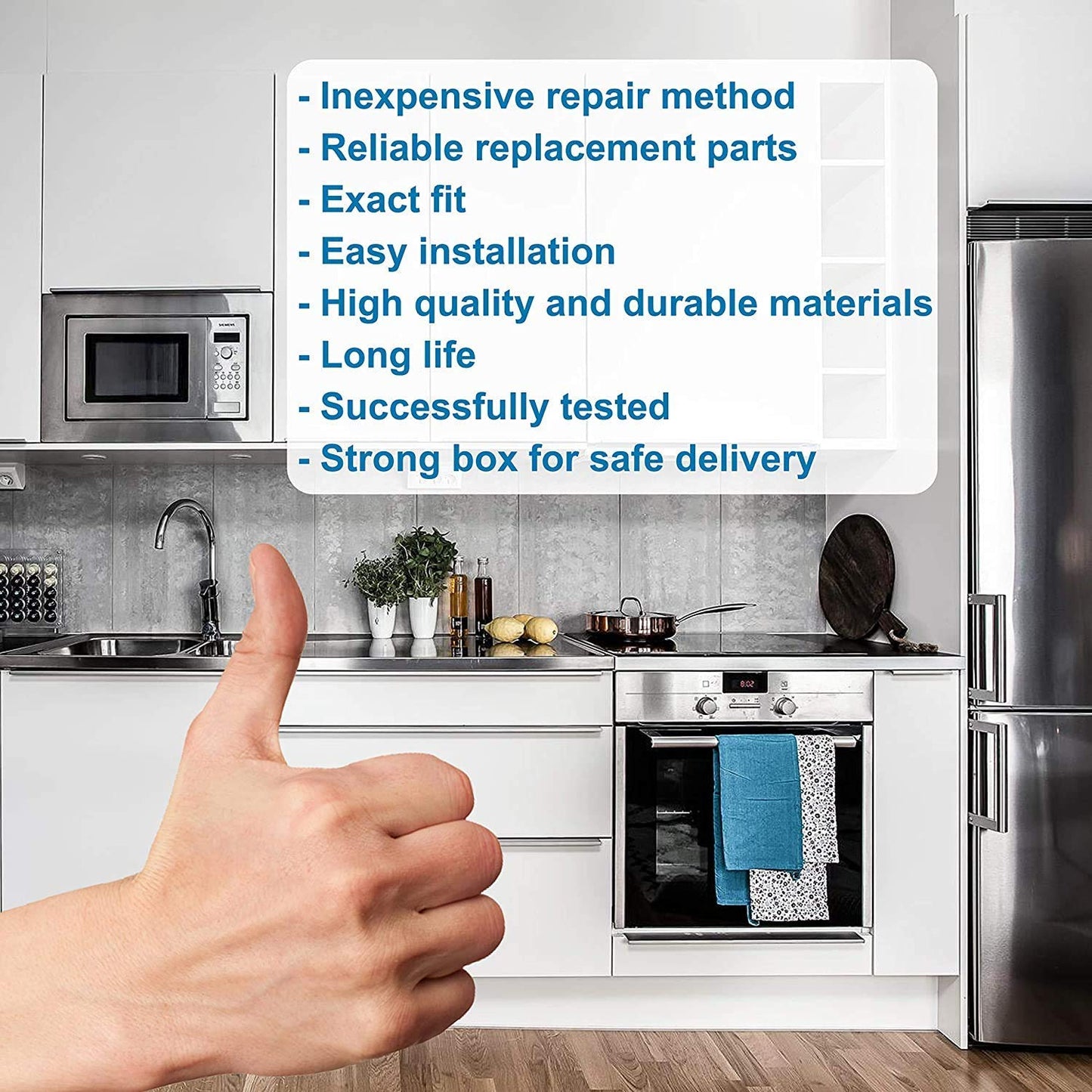 HQRP Rotary Switch with Knob 120V 8A 1-Pole 5-Way SP5T, Set of 2