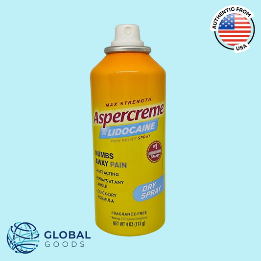 Aspercreme Max Strength Relief Dry Spray, 4 oz. / 113 g (NO CAP)
