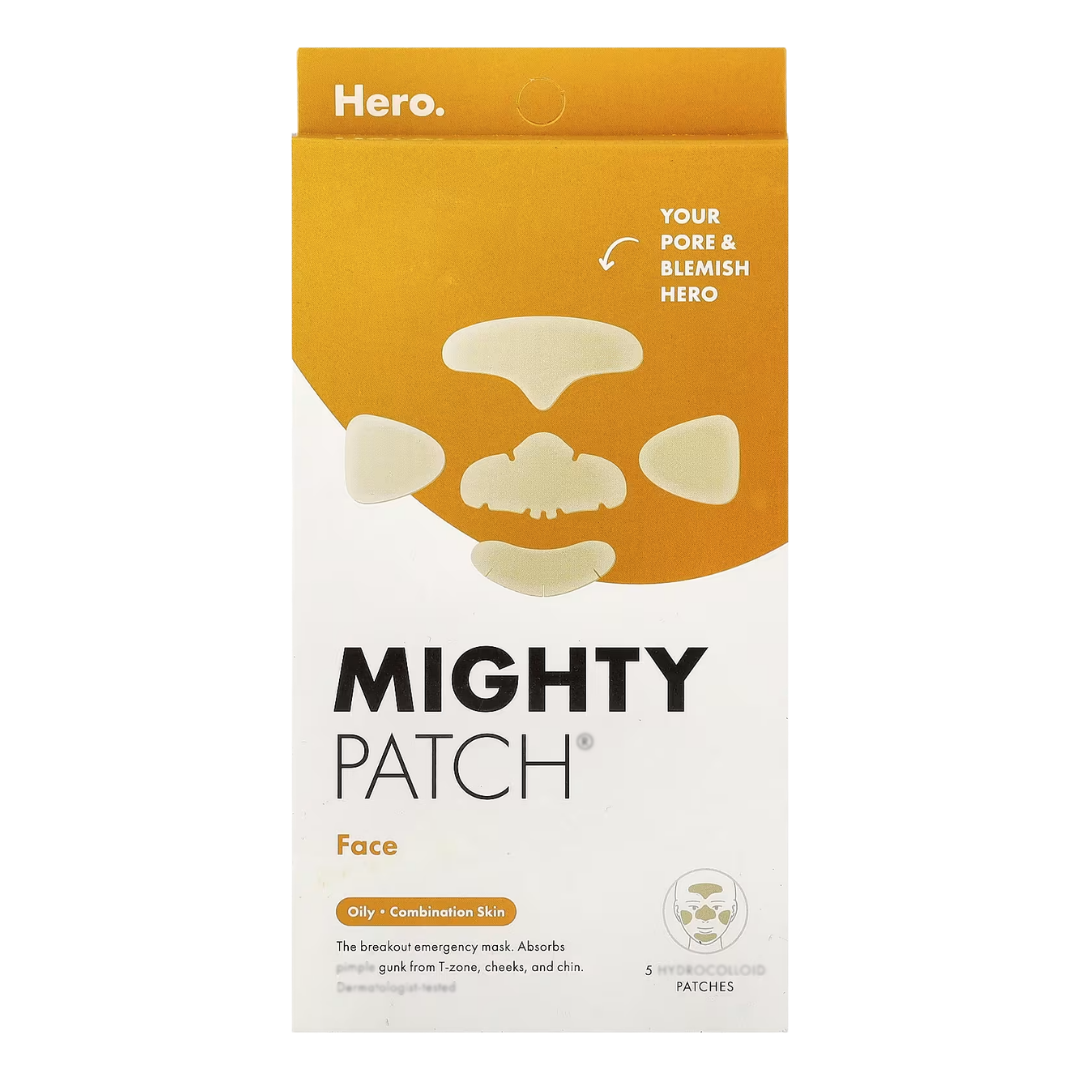 Hero Mighty Patch Face for Oily & Combination Skin, 5 Count