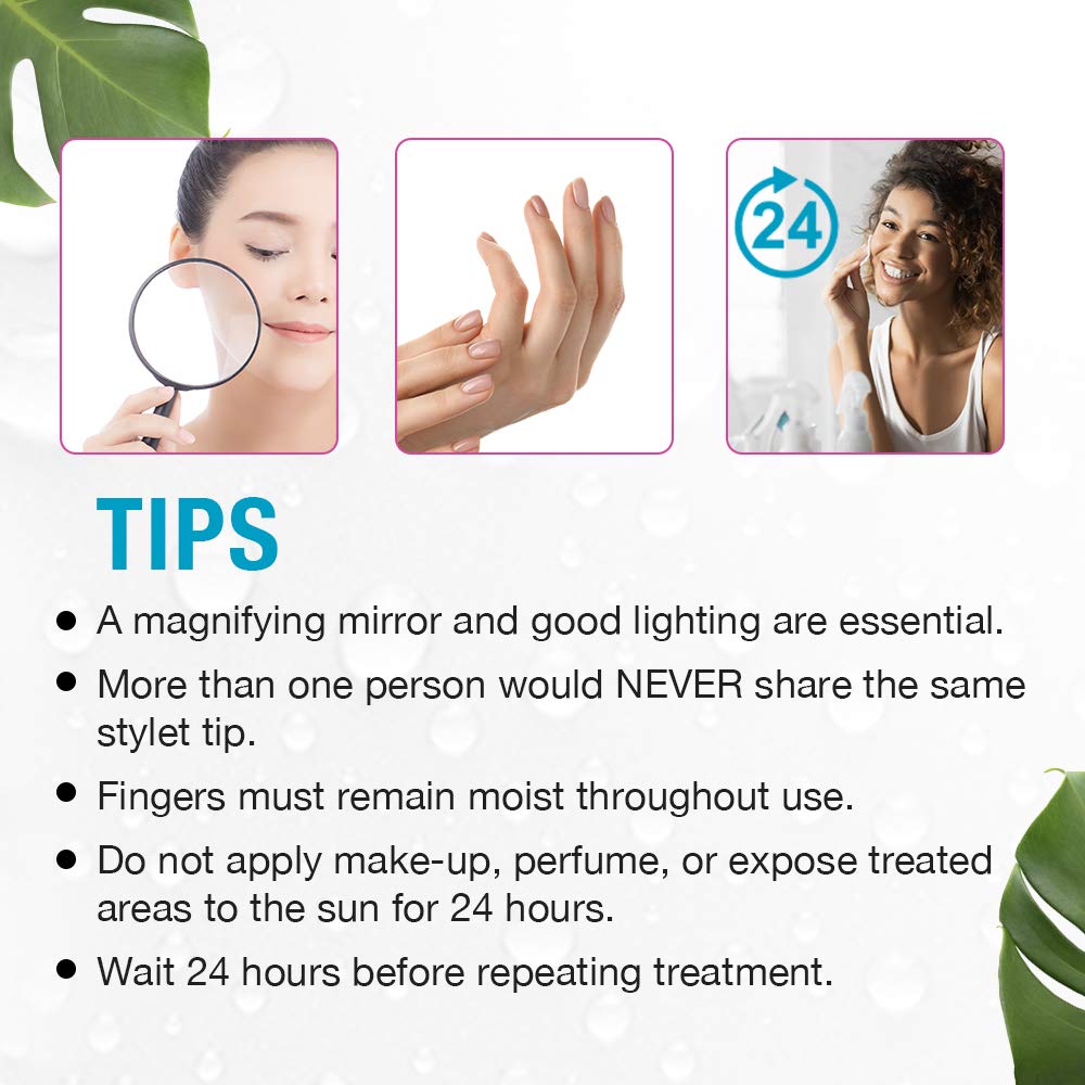 Clean + Easy Personal Non-Laser Personal Electrolysis for Face + Body Removes Unwanted Hair for Home Use